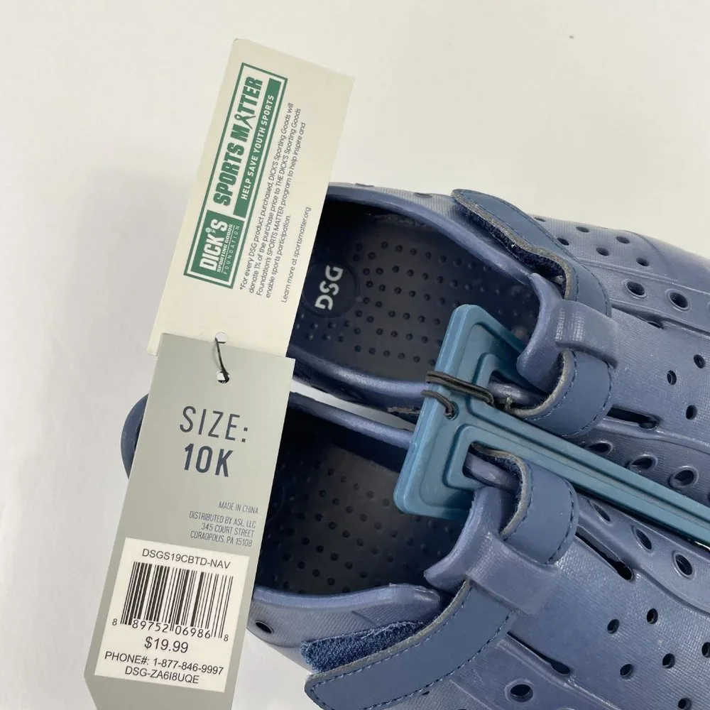 DSG Toddler/Preschool Youth Shoes Size 10K Blue, Boy - Girls Slip On - Picture 4 of 6